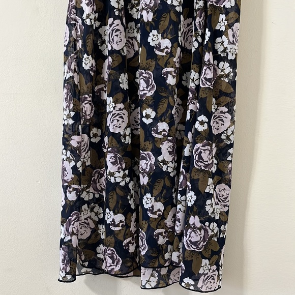 Lindex Floral Lace Detail V-Neck Adjustable Straps Slip Dress Size Large - Picture 8 of 8